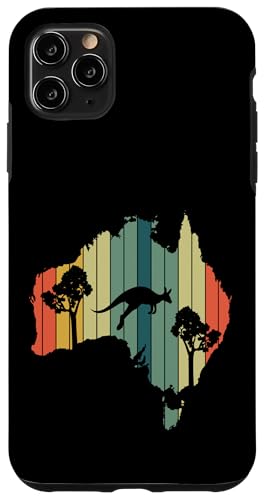 Australia Day Känguru, australische Landkarte, Retro, Australien Hülle für iPhone 11 Pro Max von Australia Day Australian Flag Map Koala Kangaroo