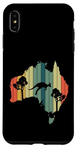 Australia Day Känguru, australische Landkarte, Retro, Australien Hülle für iPhone XS Max von Australia Day Australian Flag Map Koala Kangaroo