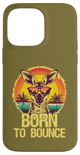 Born To Bounce Kangaroo Lustiger Australier zum Australia Day Hülle für iPhone 14 Pro Max von Australia Day Australian Flag Map Koala Kangaroo