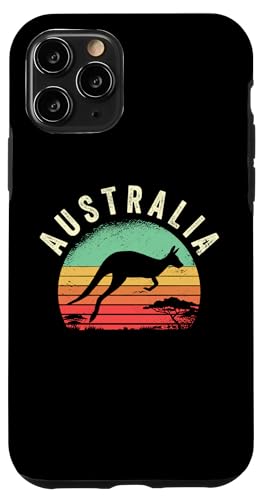 Hülle für iPhone 11 Pro Sunset Kangaroo Australia Aussie Roo Erwachsene Männer Frauen Kinder von Australian Patriotic Tees