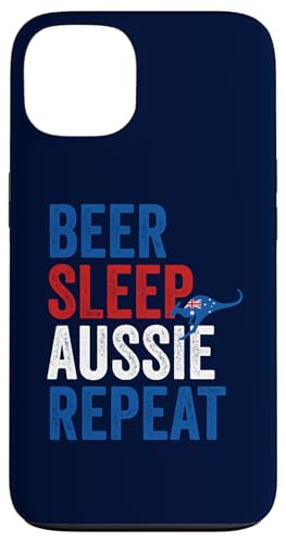 Hülle für iPhone 13 Beer Sleep Aussie Repeat Australia Roo Kangaroo Erwachsene Kinder von Australian Patriotic Tees