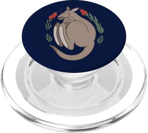 Kangaroo Australia Aussie Roo Kangaroo Erwachsene Männer Frauen Kinder PopSockets PopGrip für MagSafe von Australian Patriotic Tees