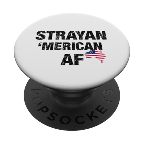 Lustiger Strayan 'Merican AF Expat Aussie Australian Patriotic PopSockets Klebender PopGrip von Australian Patriotic Tees