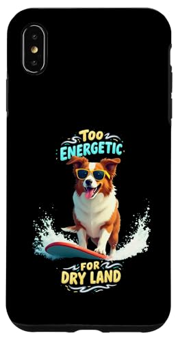 Cooler Australian Shepherd Surfing Dog Hülle für iPhone XS Max von Australian Shepherd Fun Designs