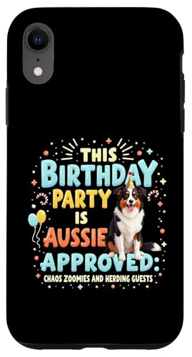 Lustiges Geburtstagsgeschenk Australischer Schäferhund Hülle für iPhone XR von Australian Shepherd Fun Designs