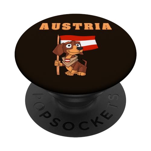 Österreicher Fans / Österreich Dackel PopSockets mit austauschbarem PopGrip von Austria Fans