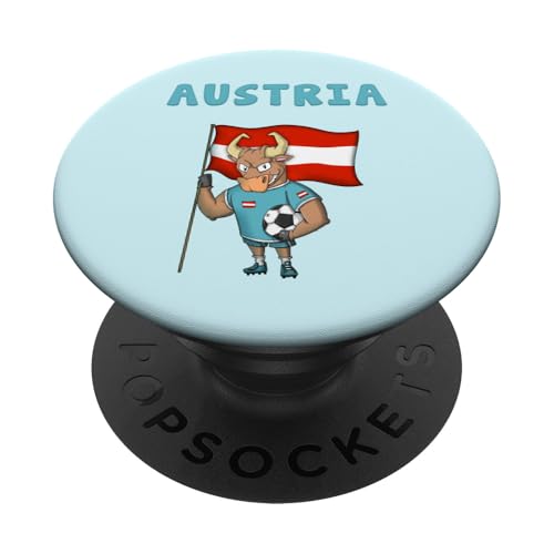 Österreichischer Stier / Österreicher Fans PopSockets mit austauschbarem PopGrip von Austria Fans