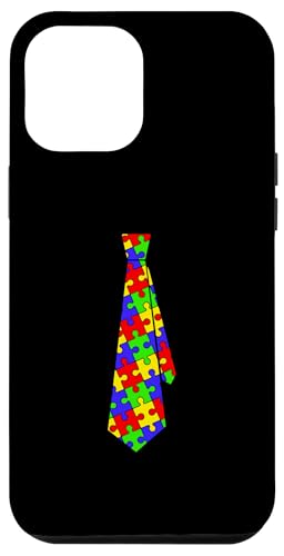 Hülle für iPhone 12 Pro Max Autismus-Bewusstseins-Puzzle-Krawatte von Autism Awareness Gifts and Co.