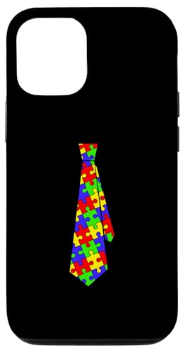 Hülle für iPhone 13 Pro Autismus-Bewusstseins-Puzzle-Krawatte von Autism Awareness Gifts and Co.