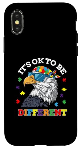 Hülle für iPhone X/XS OK to Be Different Autismus Awareness Adler von Autism Awareness Gifts and Co.