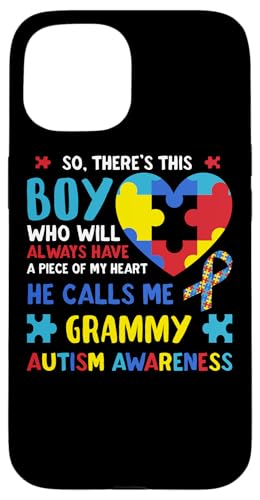 Hülle für iPhone 15 Da ist dieser Junge, den er mich Grammy Gigi Autismus-Bewusstsein nennt von Autism Awareness Month Family Support