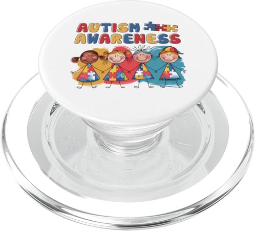 Autismus-Bewusstsein für Mutter, Vater, Eltern, autistisches Kinderbewusstsein PopSockets PopGrip für MagSafe von Autism Awareness Month Wear.USA