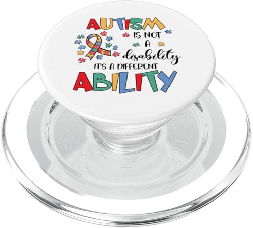 Autismus ist keine Behinderung, Autismusbewusstsein, Familie, Unisex, Erwachsene PopSockets PopGrip für MagSafe von Autism Awareness Month Wear.USA