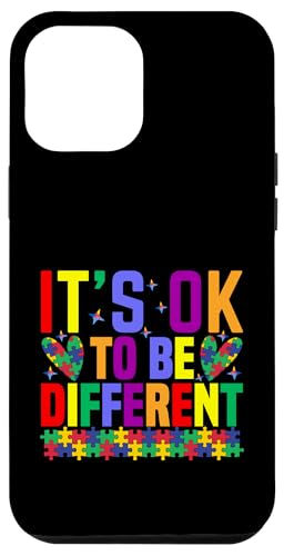 It's OK To Be Different Buntes Puzzle-Herz Hülle für iPhone 12 Pro Max von Autism Awareness Support Apparel