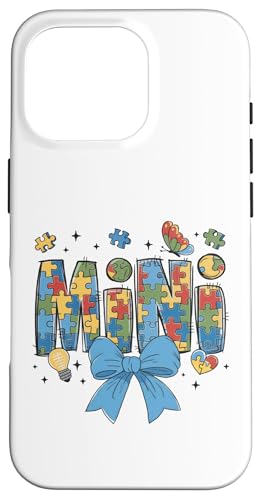 Autismus-Bewusstsein Oma Tism Autistischer Autismus Mini Liebe Hülle für iPhone 16 Pro von Autism Women Men Kids Autistic Acceptance Gifts