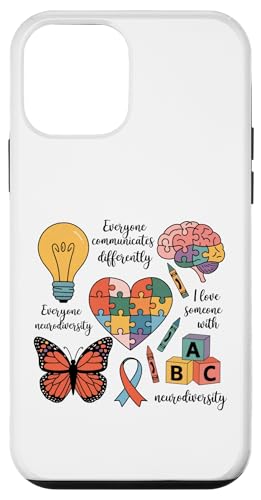 Autismus-Bewusstseinsunterstützung Tismus Autistische Neurodiversität Liebe Hülle für iPhone 12 mini von Autism Women Men Kids Autistic Acceptance Gifts