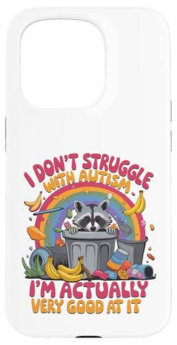 Ich habe kein Problem mit Autismus Waschbär Meme Lustiger Autismus Hülle für iPhone 15 Pro von Autism Women Men Kids Autistic Acceptance Gifts