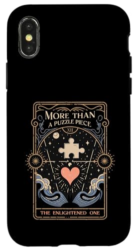 The Enlightened One Autism Awareness Autistic Tarod-Karte Hülle für iPhone X/XS von Autism Women Men Kids Autistic Acceptance Gifts