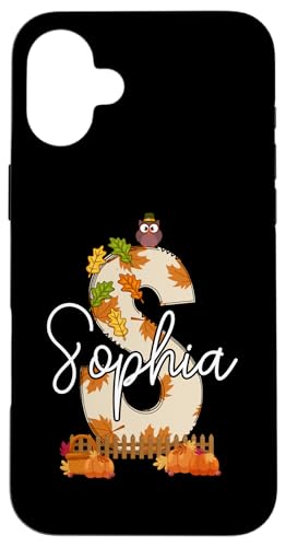 Hülle für iPhone 16 Plus Sophia Thanksgiving Herbst Vibes Herbst Kinder Kleinkind von Autumn Fall Season Gifts For Kids Boys & Girls