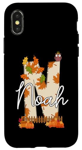 Hülle für iPhone X/XS Noah Thanksgiving Herbst Vibes Herbst Kinder Kleinkind von Autumn Fall Season Gifts For Kids Boys & Girls