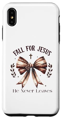 Hülle für iPhone XS Max Verliebe dich in Jesus Er verlässt Thanksgiving Herbst Herbst nie von Autumn Fall Season Gifts For Women & Men