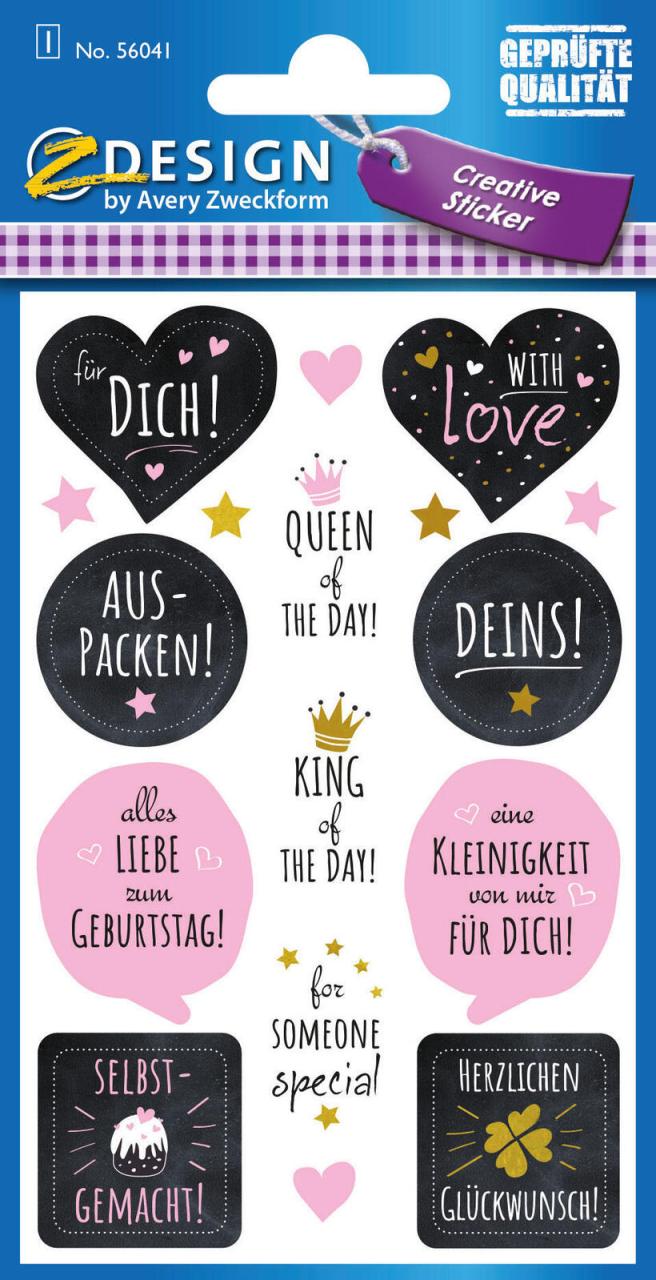 AVERY Zweckform Aufkleber Liebevolle Designs AVERY Zweckform Aufkleber Liebevolle Designs von Avery Zweckform