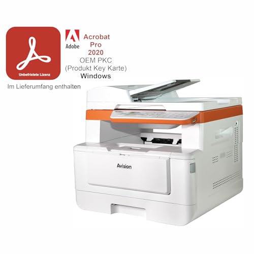 Avision Adobe Acrobat 2020 Prof. Win PKC OEM Dauerlizenz inkl AM40Q MFP A4, USB, LAN, WLAN, Airprint Mobiles Drucken Windows 7 bis 11, MacOS10.9 (Download) von Avision