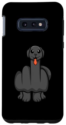 Hülle für Galaxy S10e Mittelfinger-Hund von Awesome Animal Gifts Apparel and Accessories