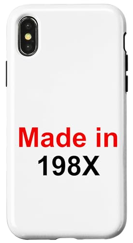 Hülle für iPhone X/XS Geburtstag - Made in 198x von Awesome Birthday Apparel & Accessories