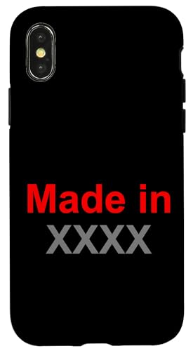 Hülle für iPhone X/XS Geburtstag - Made in von Awesome Birthday Apparel & Accessories