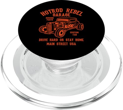 Hotrod Rebel Automotive Nostalgie Old Car Design PopSockets PopGrip für MagSafe von Awesome Classic Hotrod Car Designs and Souvenirs