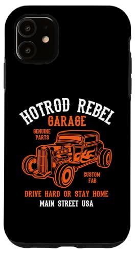 Hülle für iPhone 11 Hotrod Rebel Automotive Nostalgie Old Car Design von Awesome Classic Hotrod Car Designs and Souvenirs