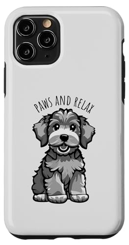 Hülle für iPhone 11 Pro Paws and Relax Lustiger süßer Hund Cartoon von Awesome Cute and Adorable Puppy Dog Designs