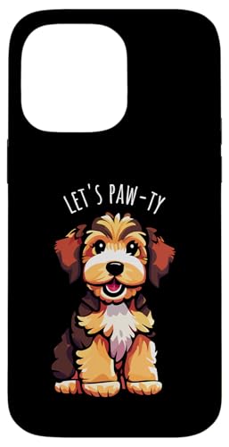 Hülle für iPhone 14 Pro Max Let's Paw-ty Lustiger süßer Hund Cartoon von Awesome Cute and Adorable Puppy Dog Designs