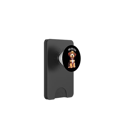 Paws and Relax Lustiger süßer Hund Cartoon PopSockets PopWallet für MagSafe von Awesome Cute and Adorable Puppy Dog Designs