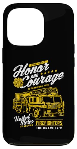 Hülle für iPhone 13 Pro Honor and Courage Feuerwehrmann Feuerwehrauto Design von Awesome Firefighter Fire Dept. Fire Truck Designs