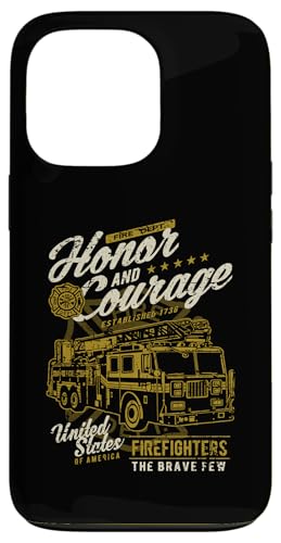 Hülle für iPhone 13 Pro Honor and Courage Feuerwehrmann Feuerwehrauto Design von Awesome Firefighter Fire Dept. Fire Truck Designs