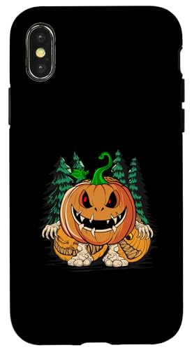 Hülle für iPhone X/XS Lustiges Halloween-Kürbis-Kostüm von Awesome Halloween Gifts Apparel and Accessories