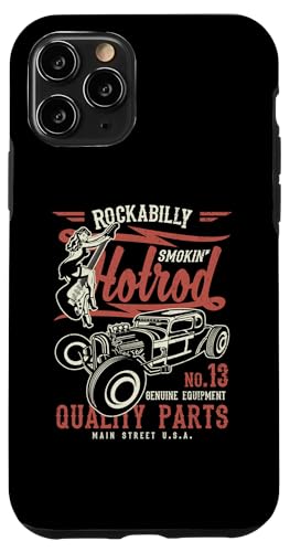 Hülle für iPhone 11 Pro Retro-Vintage-Stil Hotrod Used-Look von Awesome Hotrod Classic Car Designs