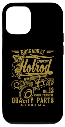 Hülle für iPhone 12/12 Pro Retro-Vintage-Stil Hotrod Used-Look von Awesome Hotrod Classic Car Designs