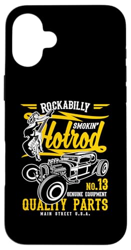 Hülle für iPhone 16 Plus Hotrod-Design im Retro-/Vintage-Stil von Awesome Hotrod Classic Car Designs