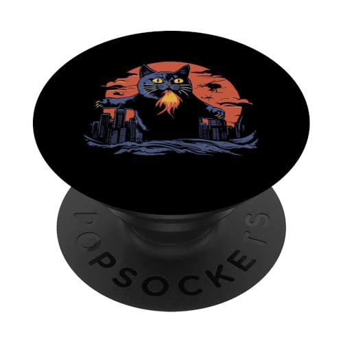 Catzilla PopSockets Klebender PopGrip von Awesome Japan Apparel & Accessories