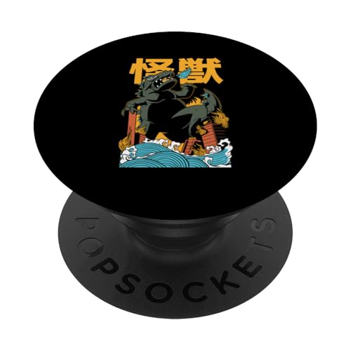 Dragonzilla PopSockets Klebender PopGrip von Awesome Japan Apparel & Accessories