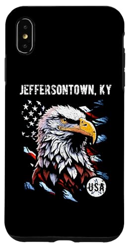 Jeffersontown KY Patriotischer Adler USA Flagge Vintage Design Hülle für iPhone XS Max Jeffersontown KY Patriotischer Adler USA Flagge Vintage Design Hülle für iPhone XS Max von Awesome Jeffersontown KY USA Designs and Souvenirs