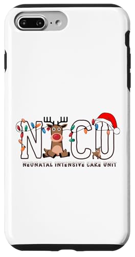 Hülle für iPhone 7 Plus/8 Plus Weihnachtslicht-Weihnachtsmannmütze, Rentier, Niku, Krankenschwester, Weihnachten von Awesome Nicu Christmas Nicu Nurse Designs