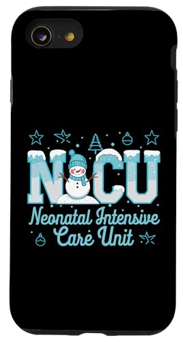 Hülle für iPhone SE (2020) / 7 / 8 Neonatal Intensivstation Xmas Snow Nicu Krankenschwester Weihnachten von Awesome Nicu Christmas Nicu Nurse Designs