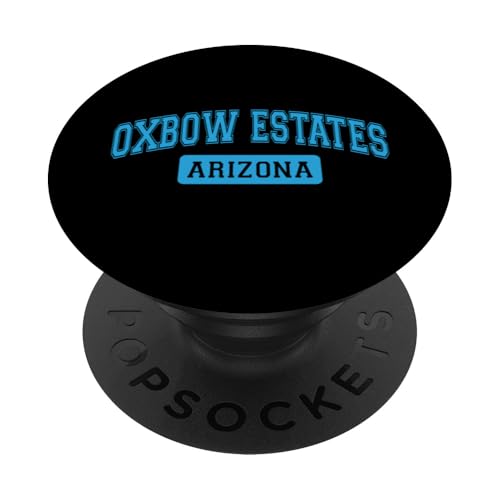 Oxbow Estates Arizona USA Klassisches Textdesign PopSockets Klebender PopGrip von Awesome Oxbow Estates Arizona USA Designs