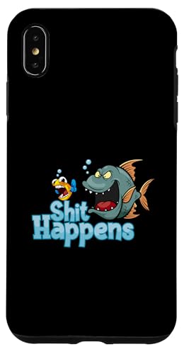 Hülle für iPhone XS Max Große Fische fressen kleine Fische - Shit Happens von Awesome Shit Happens Apparel and Accessories