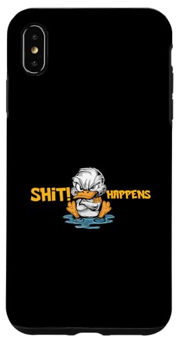 Hülle für iPhone XS Max Wütende Ente ohne Wasser - Shit Happens von Awesome Shit Happens Apparel and Accessories