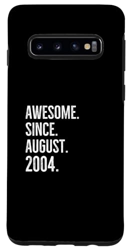 Hülle für Galaxy S10 Tolle Geschenkidee zum Geburtstag seit August 2004 von Awesome Since August 2004 Age Birthday Idea